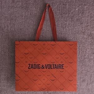 Zadig & Voltaire Orange Paper Bag